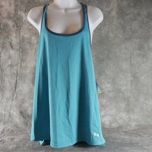 NWT UNDER ARMOUR COMPRESSION ALPHA MESH Loose Fit RACER BACK TANK PACIFIC BLU XL